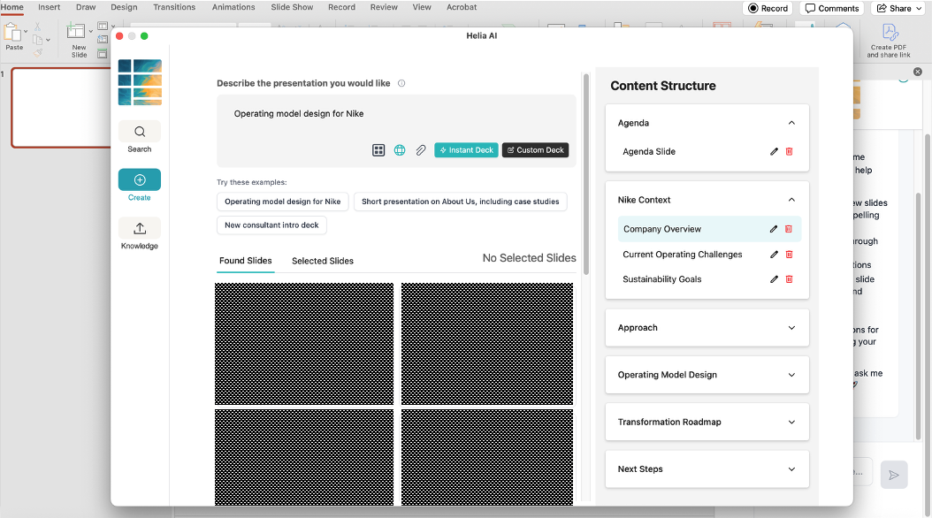 PowerPoint Create Integration