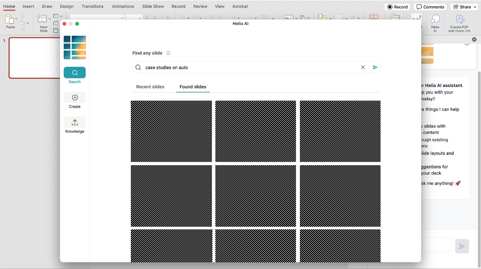 PowerPoint Search Integration